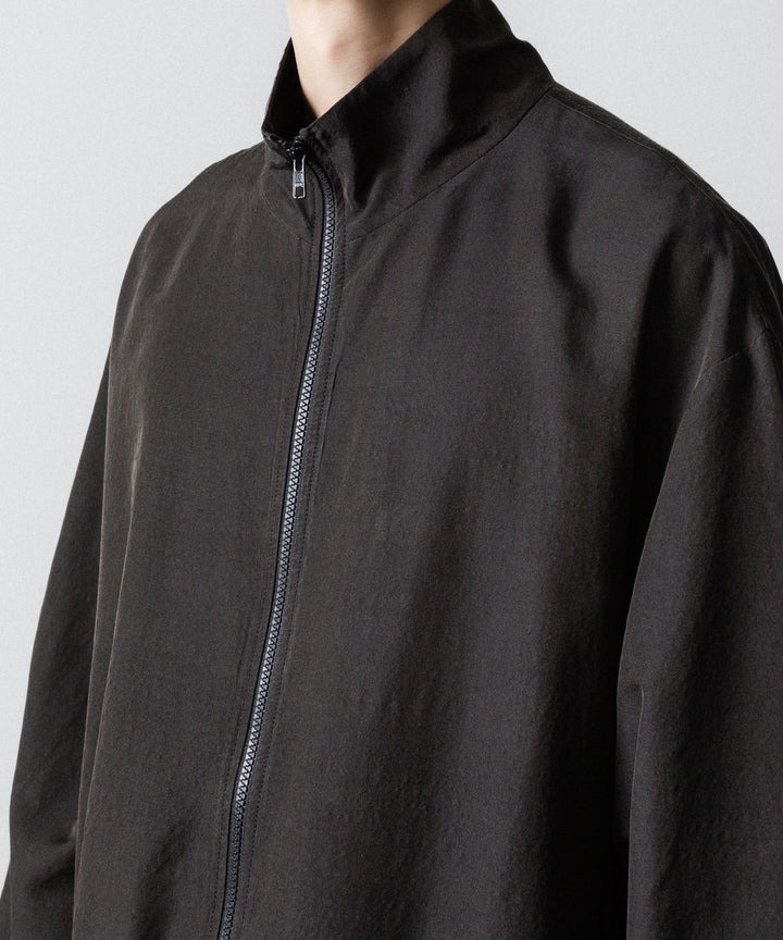 ssstein(シュタイン)のWOOL/SILK SHIRRED LIGHT ZIP JACKET - DARK CHARCOALの公式通販サイトsession福岡セレクトショップ