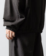 画像をギャラリービューアに読み込む, ssstein(シュタイン)のWOOL/SILK SHIRRED LIGHT ZIP JACKET - DARK CHARCOALの公式通販サイトsession福岡セレクトショップ
