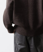 画像をギャラリービューアに読み込む, ssstein(シュタイン)のEXTRA FINE WOOL WARM KNIT TURTLE NECK LS - DARK BROWNの公式通販サイトsession福岡セレクトショップ
