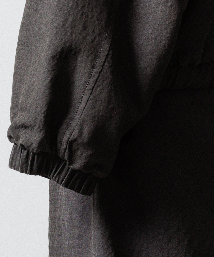 ssstein(シュタイン)のWOOL/SILK SHIRRED LIGHT ZIP JACKET - DARK CHARCOALの公式通販サイトsession福岡セレクトショップ