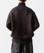 画像をギャラリービューアに読み込む, ssstein(シュタイン)のEXTRA FINE WOOL WARM KNIT TURTLE NECK LS - DARK BROWNの公式通販サイトsession福岡セレクトショップ

