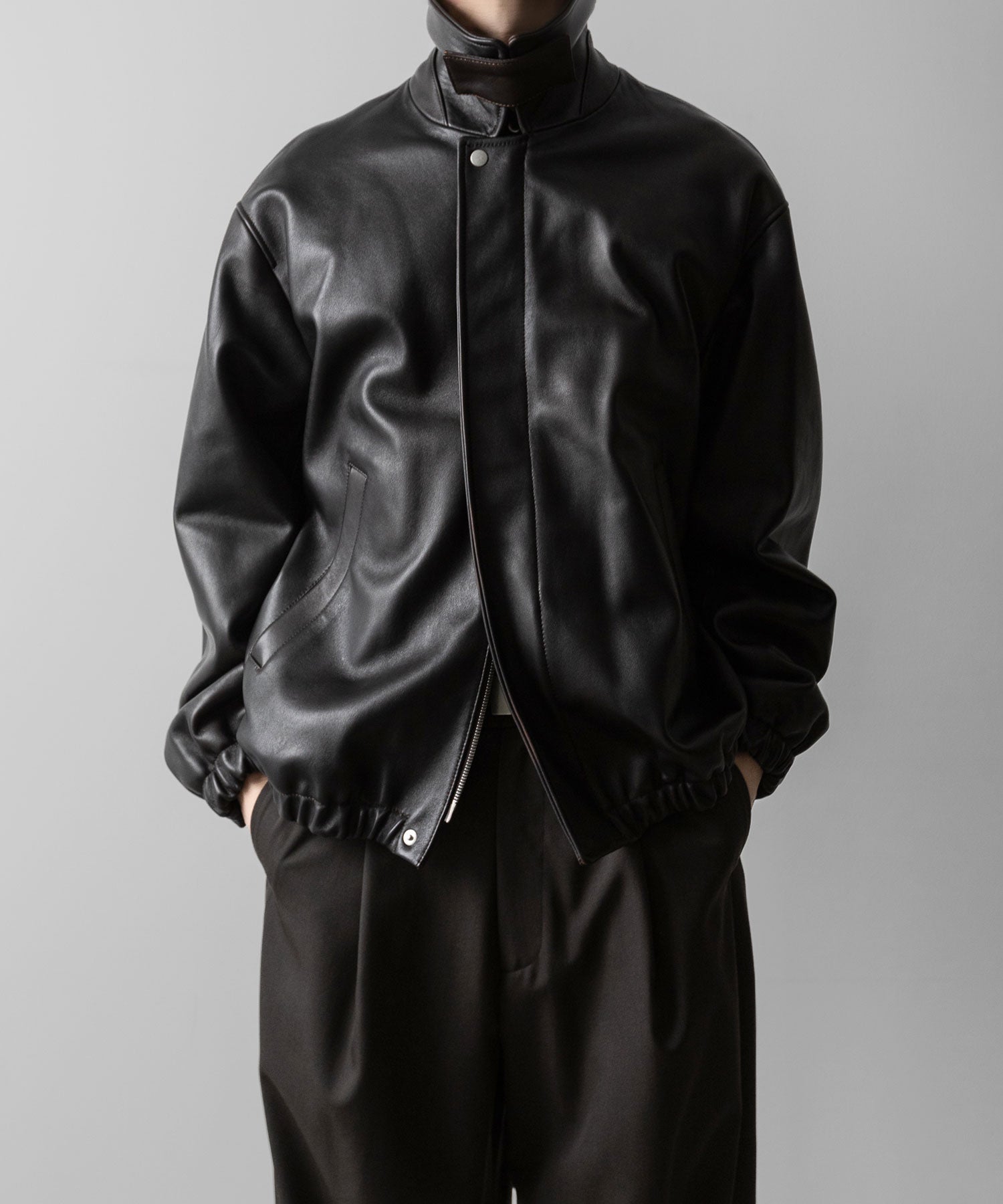 ssstein(シュタイン)のLEATHER ZIP SHORT JACKET - DARK BROWNの公式通販サイトsession福岡セレクトショップ