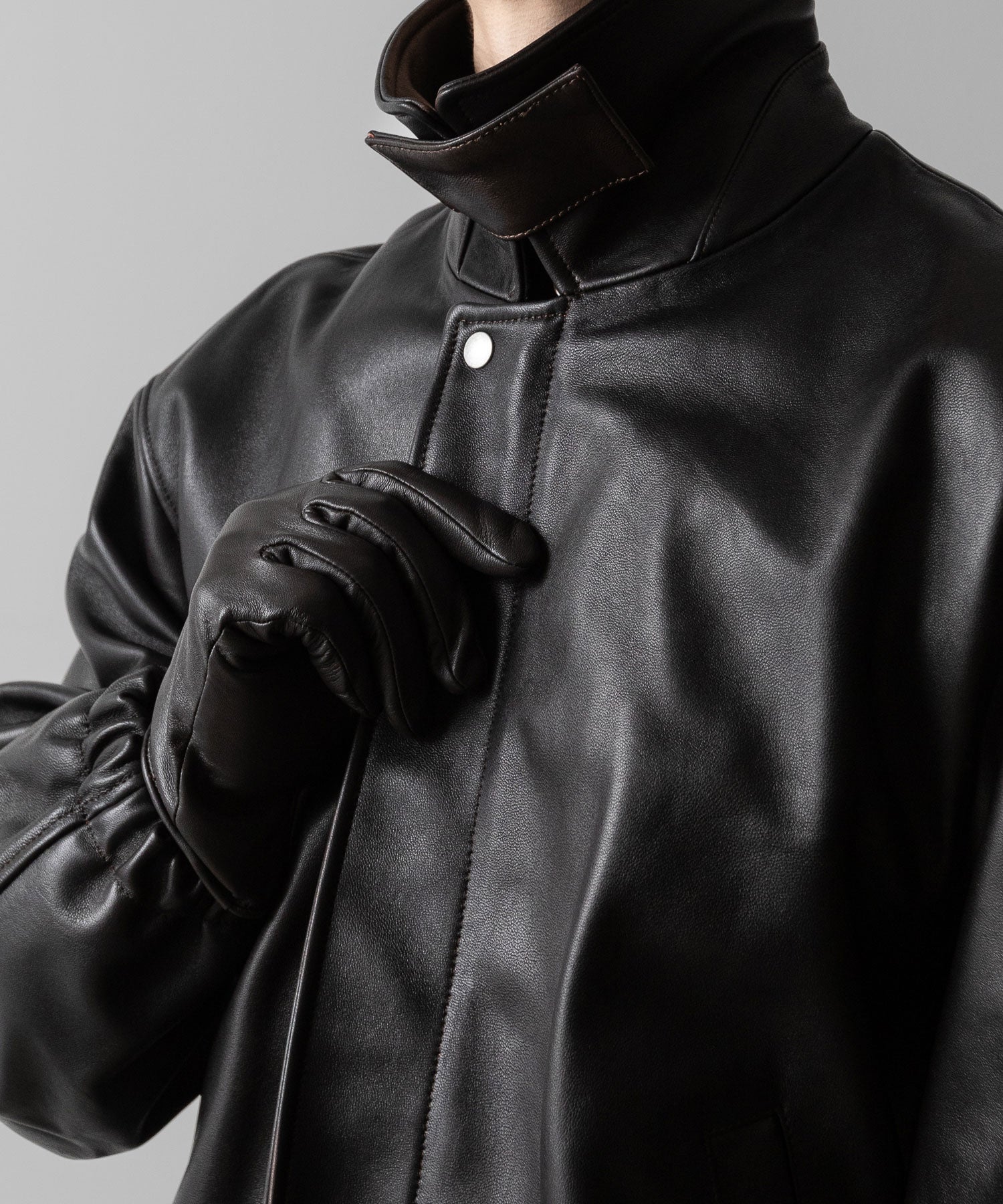 ssstein(シュタイン)のLEATHER ZIP SHORT JACKET - DARK BROWNの公式通販サイトsession福岡セレクトショップ