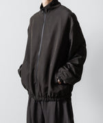画像をギャラリービューアに読み込む, ssstein(シュタイン)のWOOL/SILK SHIRRED LIGHT ZIP JACKET - DARK CHARCOALの公式通販サイトsession福岡セレクトショップ
