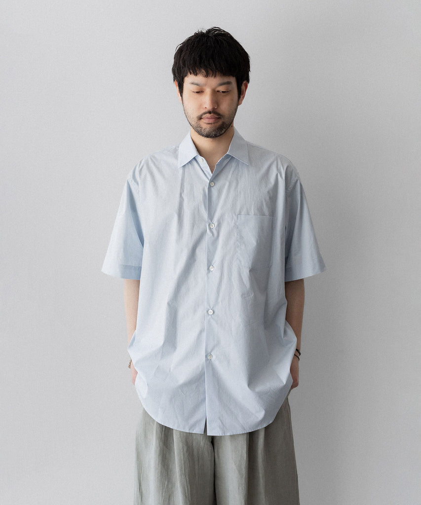 トップス stein 22SS OVERSIZED SS SHIRT ssstein / シュタイン】OVERSIZED SS SHIRT - OFF BLUE | 公式通販