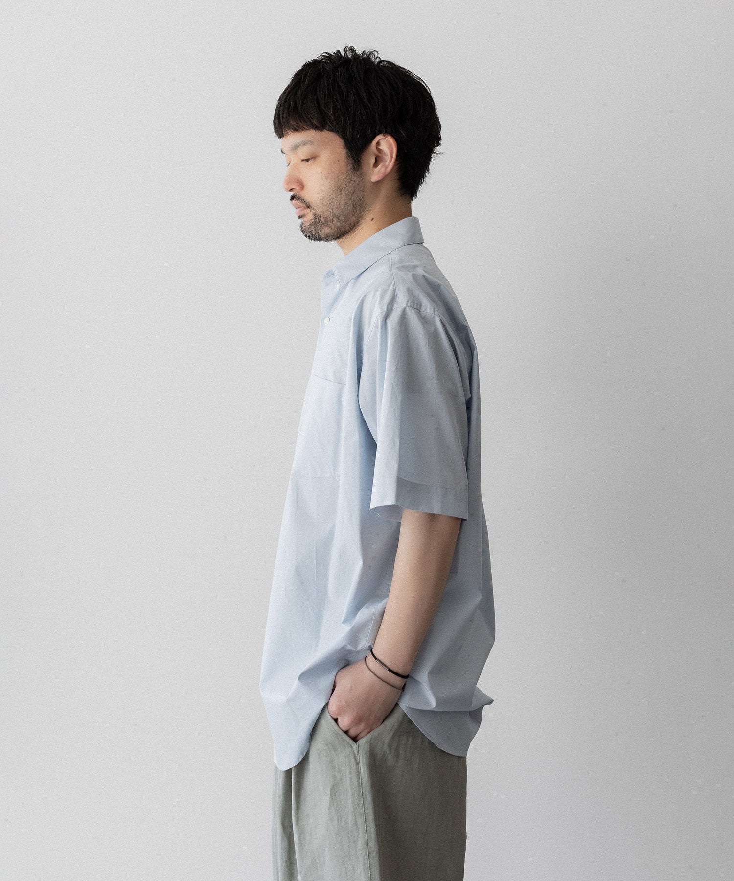 ssstein / シュタイン】OVERSIZED SS SHIRT - OFF BLUE | 公式通販