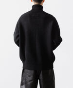 画像をギャラリービューアに読み込む, ssstein(シュタイン)のEXTRA FINE WOOL WARM KNIT TURTLE NECK LS - BLACKの公式通販サイトsession福岡セレクトショップ
