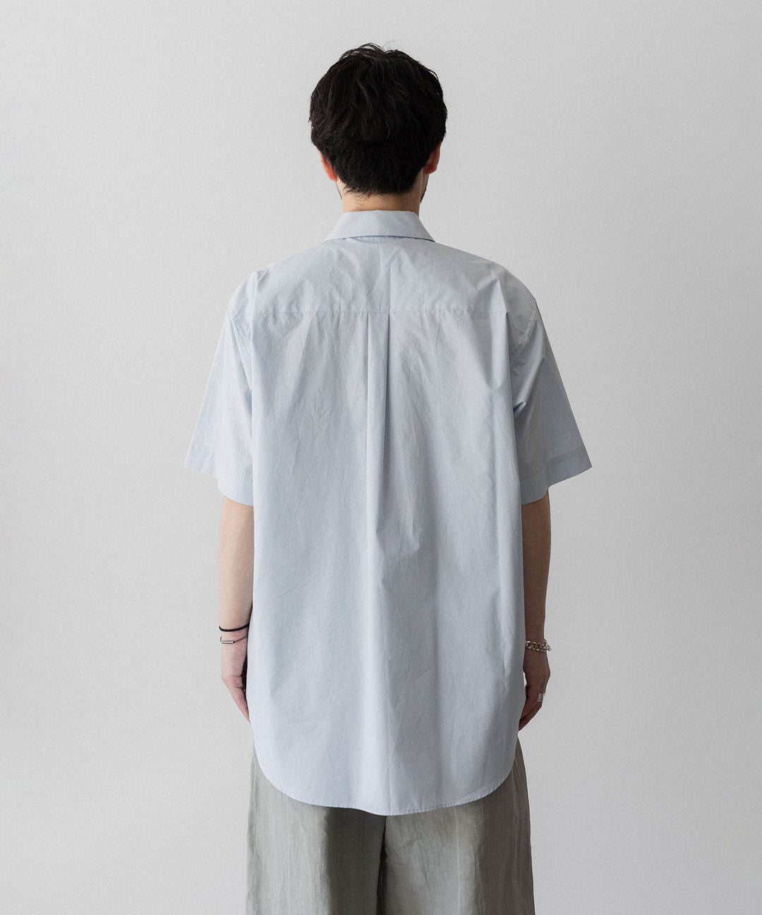 【ssstein】OVERSIZED SS SHIRT - OFF BLUE