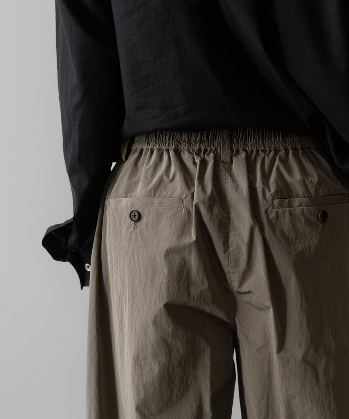ssstein(シュタイン)のWINDPROOF NYLON WIDE EASY SHORT TROUSERS - TAUPEの公式通販サイトsession福岡セレクトショップ