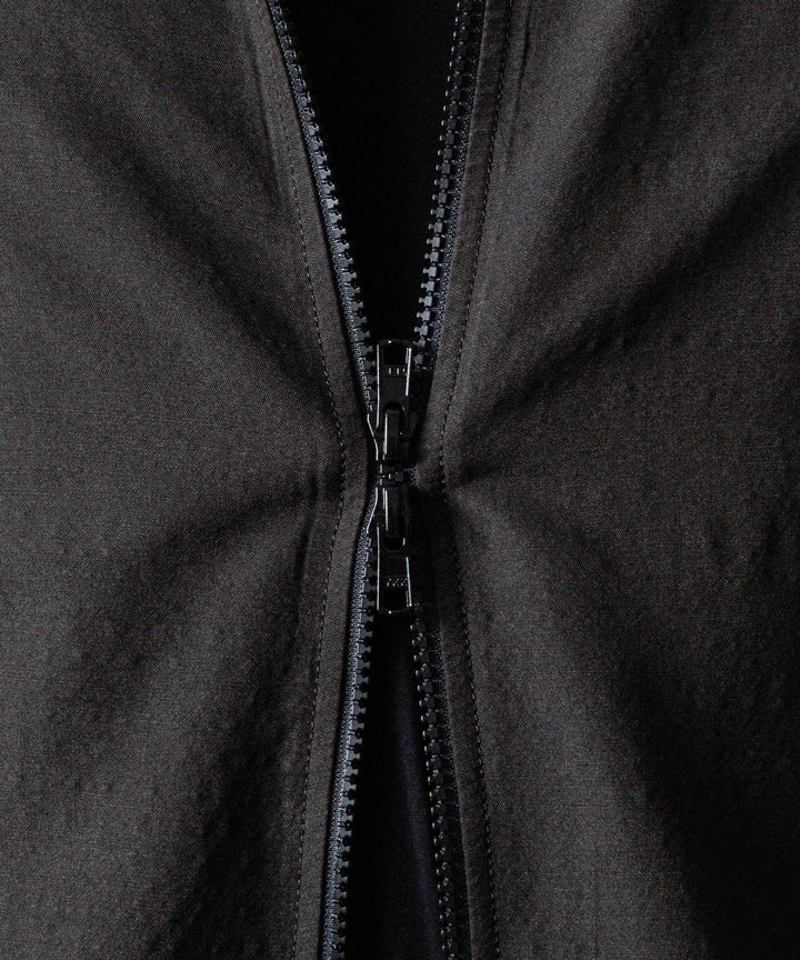 ssstein(シュタイン)のWOOL/SILK SHIRRED LIGHT ZIP JACKET - DARK CHARCOALの公式通販サイトsession福岡セレクトショップ