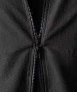 画像をギャラリービューアに読み込む, ssstein(シュタイン)のWOOL/SILK SHIRRED LIGHT ZIP JACKET - DARK CHARCOALの公式通販サイトsession福岡セレクトショップ
