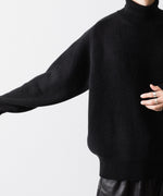 画像をギャラリービューアに読み込む, ssstein(シュタイン)のEXTRA FINE WOOL WARM KNIT TURTLE NECK LS - BLACKの公式通販サイトsession福岡セレクトショップ
