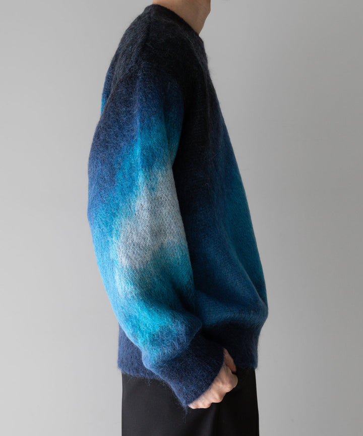 stein(シュタイン)の24SSコレクションGRADATION MOHAIR KNIT LSのBLUE BLACK GRADATION 公式通販サイトsession福岡セレクトショップ