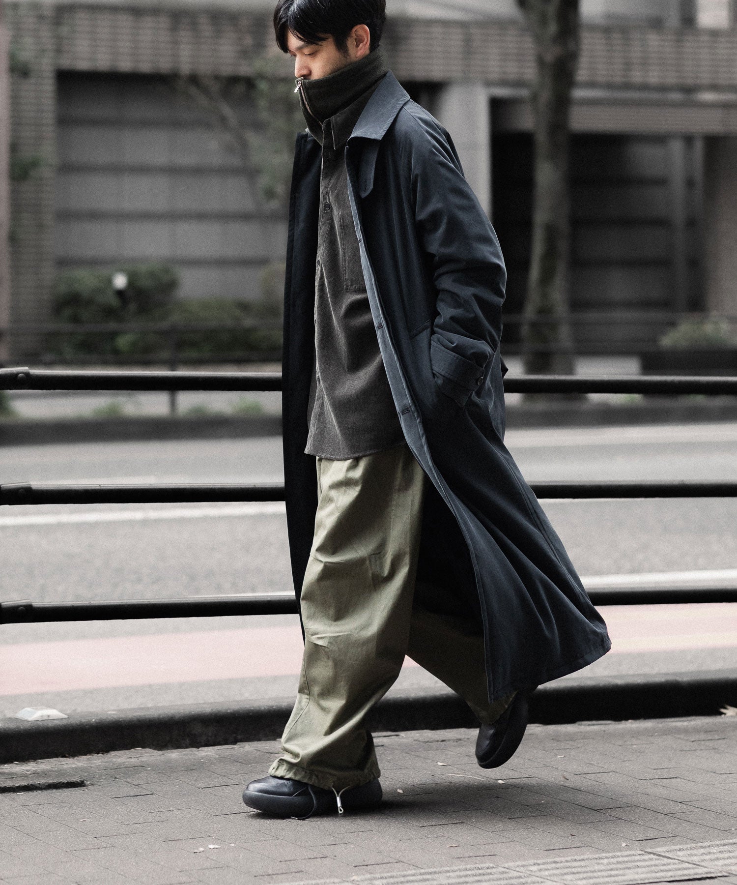 VEIN ヴェインのFIBRIL POPLIN PADDING BALMACAAN COAT - BLACKの公式通販サイトsession福岡セレクトショップ