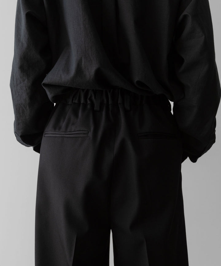 ssstein(シュタイン)のTWO TUCK EASY TROUSERS - BLACKの公式通販サイトsession福岡セレクトショップ