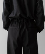 画像をギャラリービューアに読み込む, ssstein(シュタイン)のTWO TUCK EASY TROUSERS - BLACKの公式通販サイトsession福岡セレクトショップ
