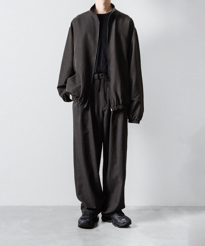 ssstein(シュタイン)のWOOL/SILK SHIRRED LIGHT ZIP JACKET - DARK CHARCOALの公式通販サイトsession福岡セレクトショップ