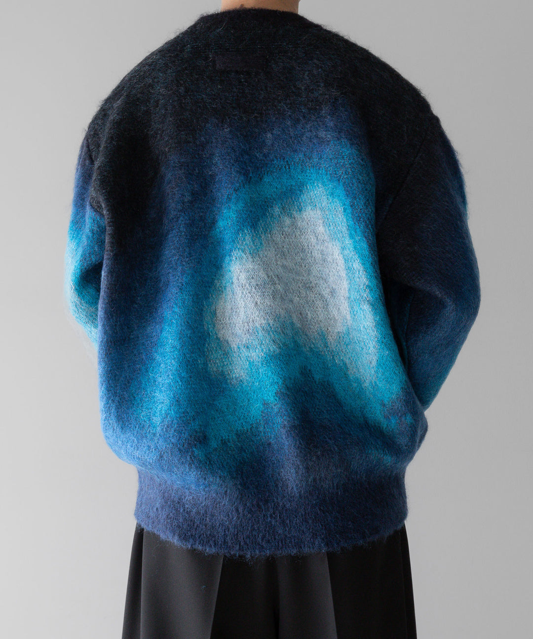 stein(シュタイン)の24SSコレクションGRADATION MOHAIR KNIT LSのBLUE BLACK GRADATION 公式通販サイトsession福岡セレクトショップ