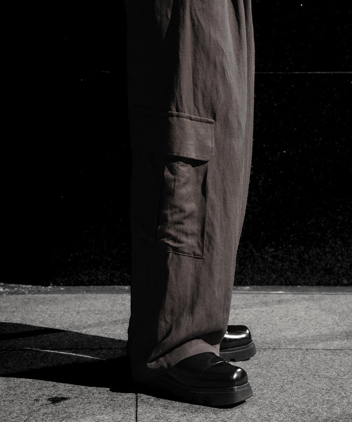 ssstein(シュタイン)のVIS/LI/RA TWILL CARGO TROUSERS - KHAKI BROWNの公式通販サイトsession福岡セレクトショップ