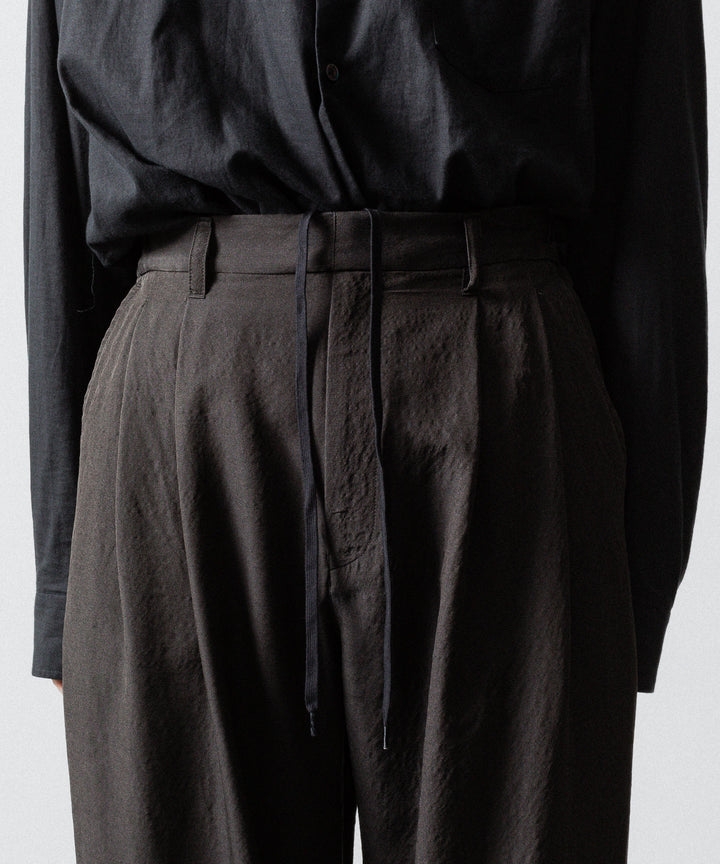 ssstein(シュタイン)のWOOL/SILK WIDE EASY TROUSERS - DARK CHARCOALの公式通販サイトsession福岡セレクトショップ