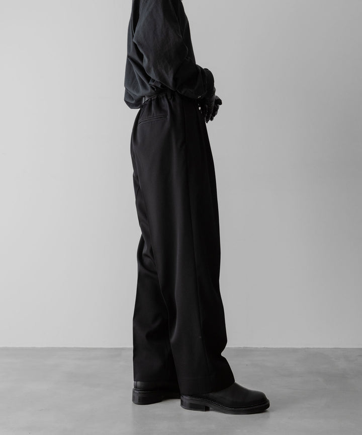 ssstein(シュタイン)のTWO TUCK EASY TROUSERS - BLACKの公式通販サイトsession福岡セレクトショップ