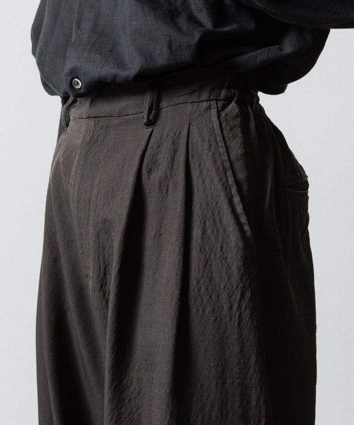 ssstein(シュタイン)のWOOL/SILK WIDE EASY TROUSERS - DARK CHARCOALの公式通販サイトsession福岡セレクトショップ