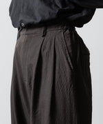 画像をギャラリービューアに読み込む, ssstein(シュタイン)のWOOL/SILK WIDE EASY TROUSERS - DARK CHARCOALの公式通販サイトsession福岡セレクトショップ
