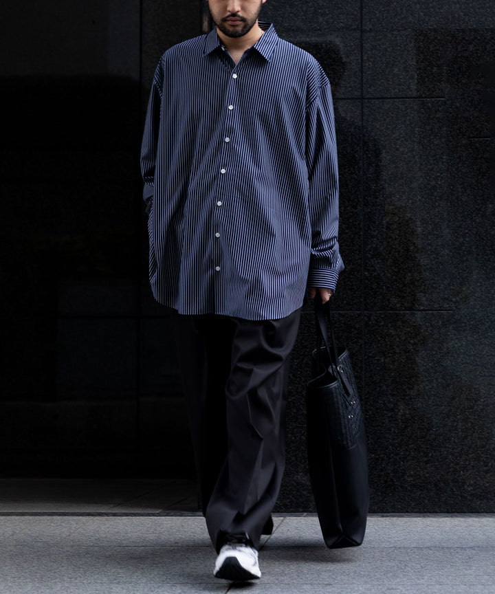 stein(シュタイン)の23AWコレクションEXTRA WIDE TROUSERSのDARK CHARCOALのコーディネートsession福岡セレクトショップ