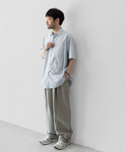 ssstein / シュタイン】OVERSIZED SS SHIRT - OFF BLUE | 公式通販