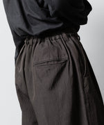 画像をギャラリービューアに読み込む, ssstein(シュタイン)のWOOL/SILK WIDE EASY TROUSERS - DARK CHARCOALの公式通販サイトsession福岡セレクトショップ
