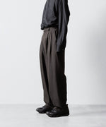画像をギャラリービューアに読み込む, ssstein(シュタイン)のWOOL/SILK WIDE EASY TROUSERS - DARK CHARCOALの公式通販サイトsession福岡セレクトショップ
