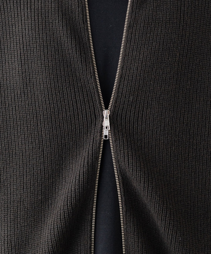 stein(シュタイン)の23AWコレクションOVERSIZED DRIVERS KNIT ZIP JACKETのMILITARY KHAKI