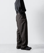 画像をギャラリービューアに読み込む, ssstein(シュタイン)のWOOL/SILK WIDE EASY TROUSERS - DARK CHARCOALの公式通販サイトsession福岡セレクトショップ
