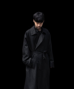 ssstein / シュタイン】WOOL FLANNEL OVERSIZED DOUBLE BREASTED COAT