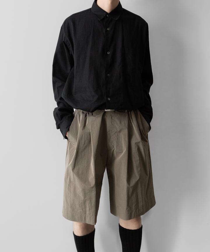ssstein(シュタイン)のWINDPROOF NYLON WIDE EASY SHORT TROUSERS - TAUPEの公式通販サイトsession福岡セレクトショップ