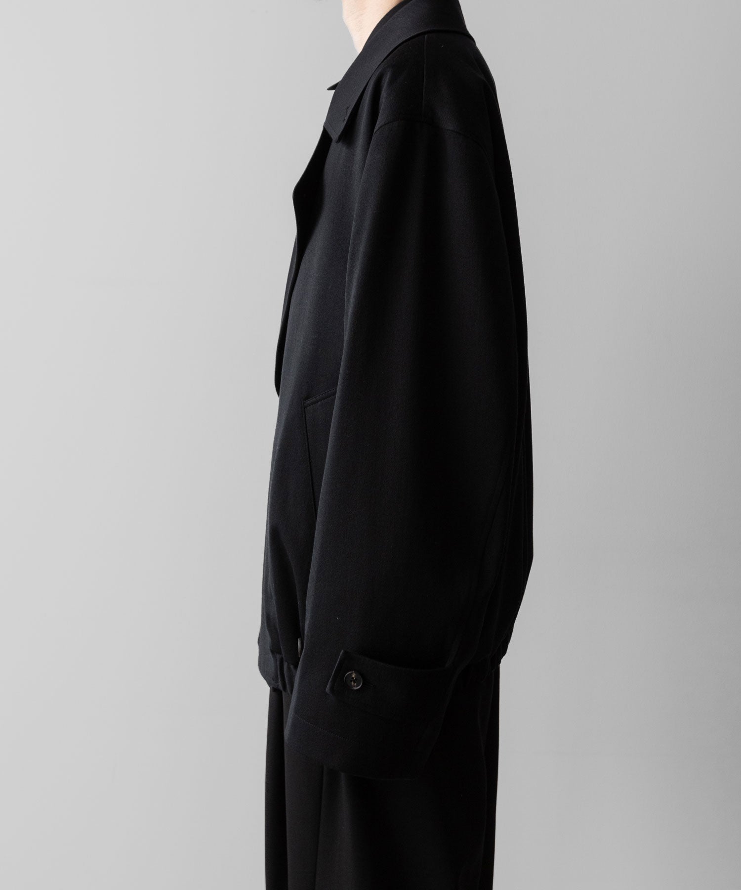 ssstein(シュタイン)のW/SI SATIN OVERSIZED DOUBLE BREAST BLOUSON - BLACKの公式通販サイトsession福岡セレクトショップ