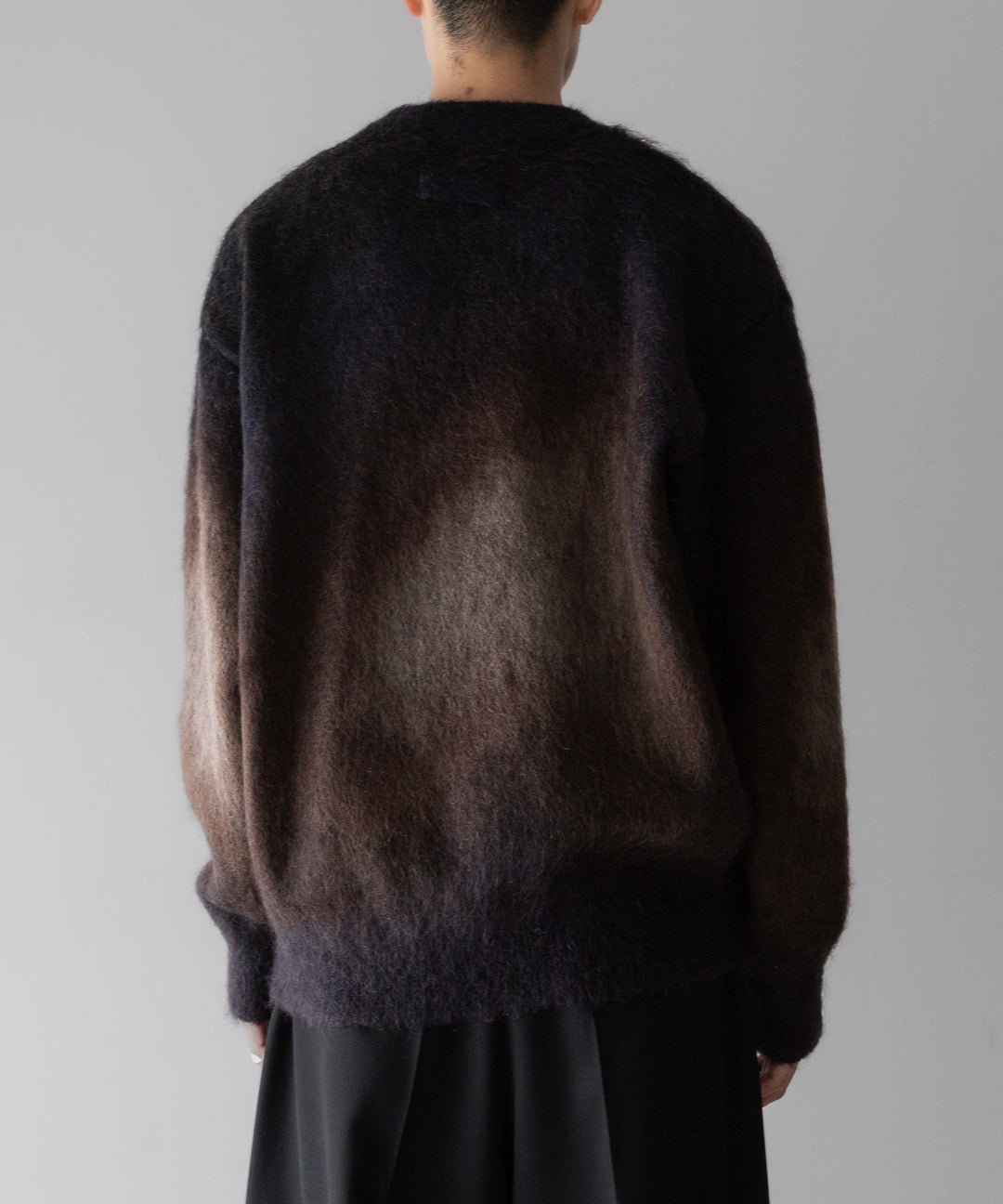 stein(シュタイン)の24SSコレクションGRADATION MOHAIR KNIT LSのCAMEL NAVY GRADATION公式通販サイトsession福岡セレクトショップ