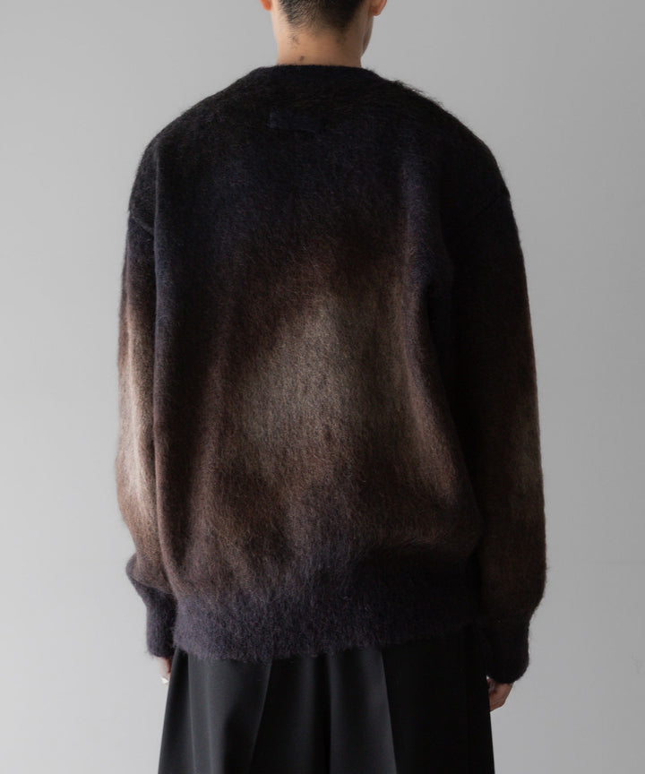 stein(シュタイン)の24SSコレクションGRADATION MOHAIR KNIT LSのCAMEL NAVY GRADATION公式通販サイトsession福岡セレクトショップ