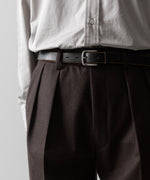 画像をギャラリービューアに読み込む, INTÉRIM(インテリム)のWOOL FRANNEL DRAPE 2-TUCK STRAIGHT SLACKS - BROWNの公式通販サイトsession福岡セレクトショップ
