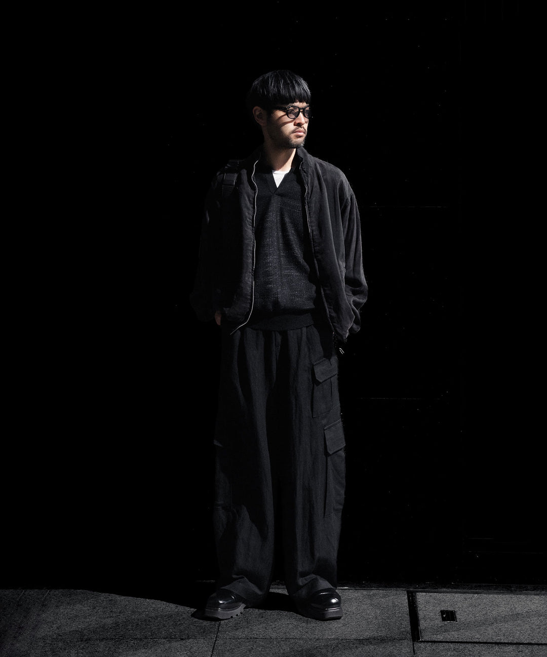 ssstein(シュタイン)のSLUB COTTON KNIT SKIPPER LS - BLACKの公式通販サイトsession福岡セレクトショップ
