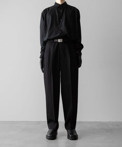 ssstein(シュタイン)のTWO TUCK EASY TROUSERS - BLACKの公式通販サイトsession福岡セレクトショップ