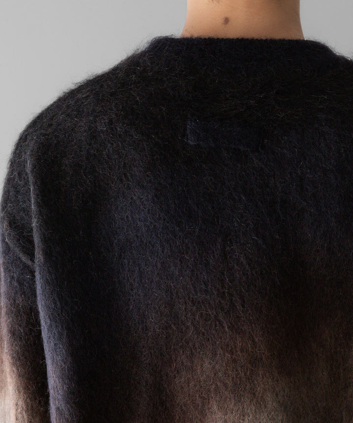 stein(シュタイン)の24SSコレクションGRADATION MOHAIR KNIT LSのCAMEL NAVY GRADATION公式通販サイトsession福岡セレクトショップ