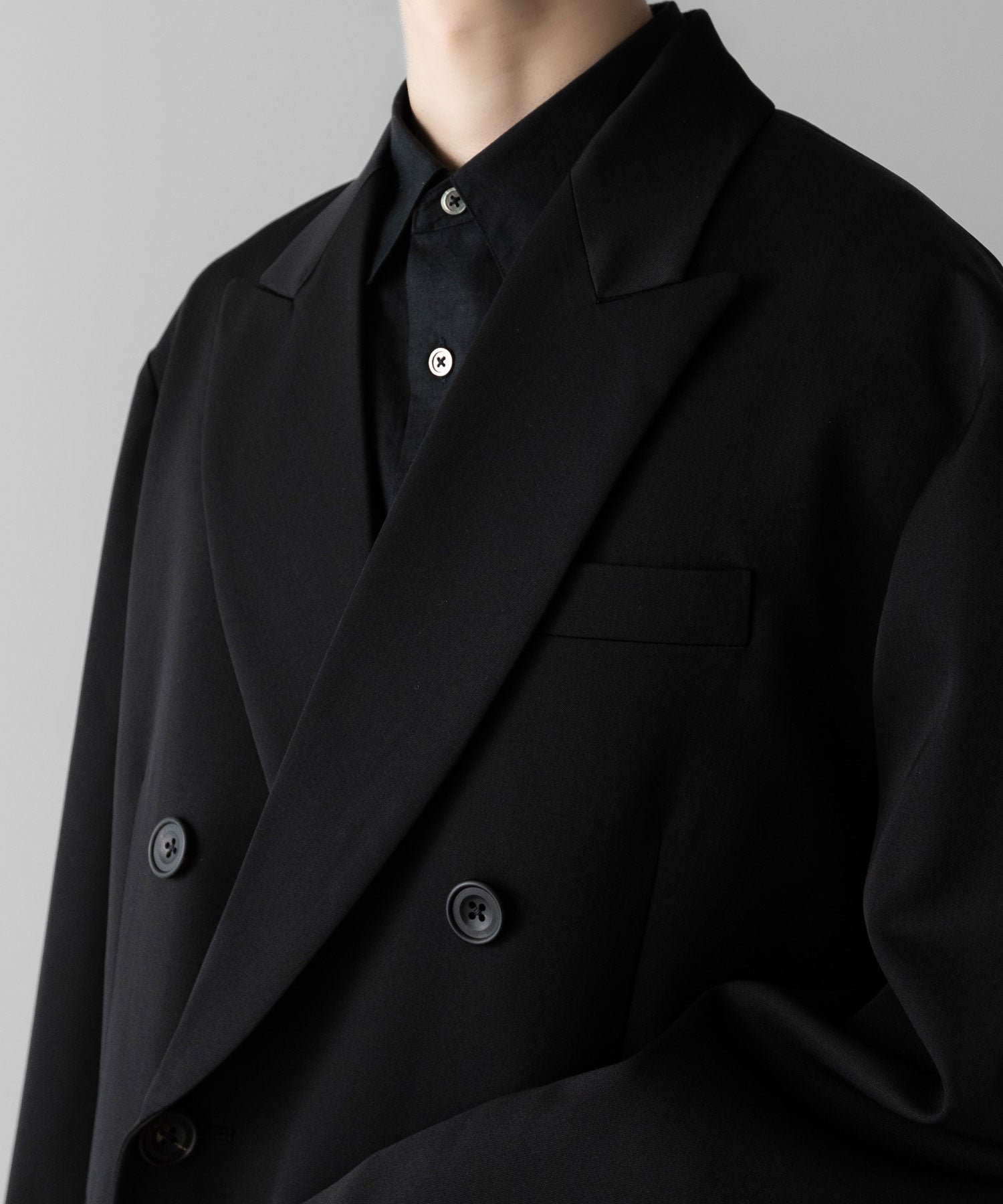 ssstein(シュタイン)のOVERSIZED DOUBLE BREASTED JACKET - BLACKの公式通販サイトsession福岡セレクトショップ