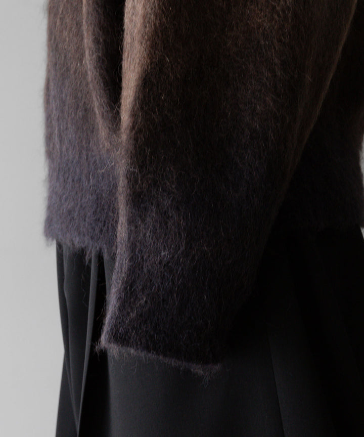 stein(シュタイン)の24SSコレクションGRADATION MOHAIR KNIT LSのCAMEL NAVY GRADATION公式通販サイトsession福岡セレクトショップ