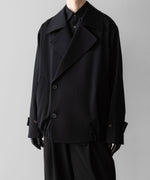 画像をギャラリービューアに読み込む, ssstein(シュタイン)のW/SI SATIN OVERSIZED DOUBLE BREAST BLOUSON - BLACKの公式通販サイトsession福岡セレクトショップ
