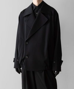 ssstein(シュタイン)のW/SI SATIN OVERSIZED DOUBLE BREAST BLOUSON - BLACKの公式通販サイトsession福岡セレクトショップ