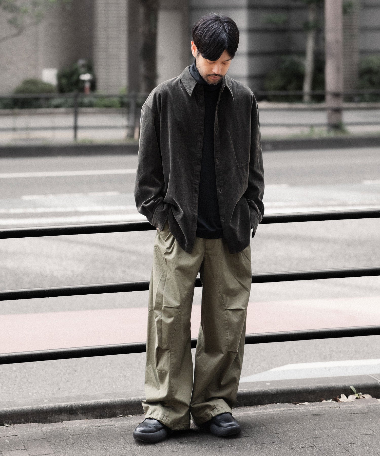 VEIN ヴェインのFINX CO CORDUROY L/S SHIRT - D.GRAYの公式通販サイトsession福岡セレクトショップ