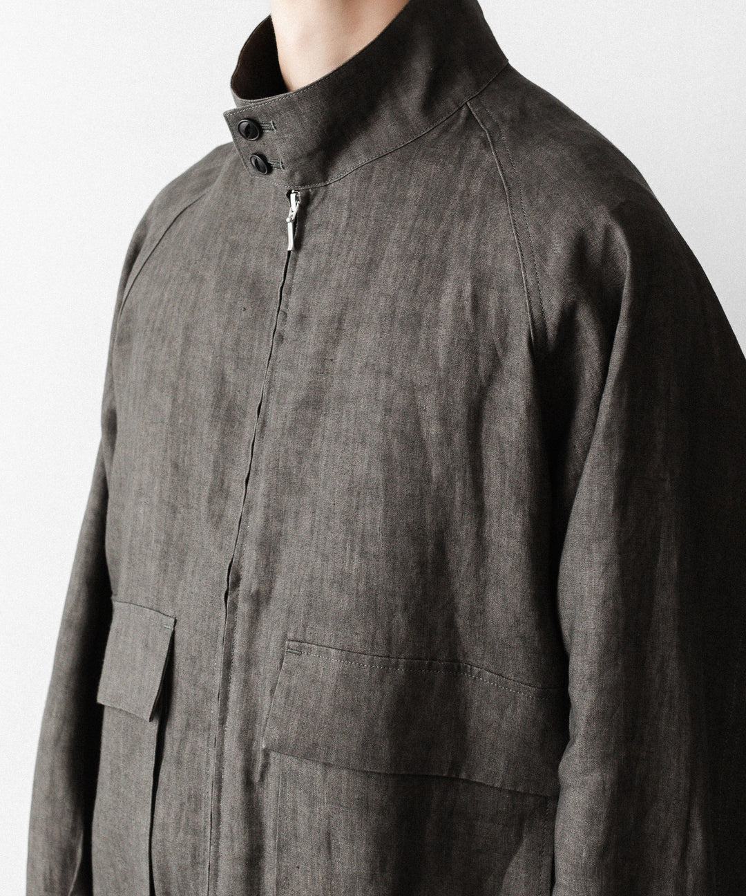 nakedgauge(ネイキッドゲージ)のSUMI LINEN N48 BLOUSON - CHARCOAL GRAYの公式通販サイトsession福岡セレクトショップ