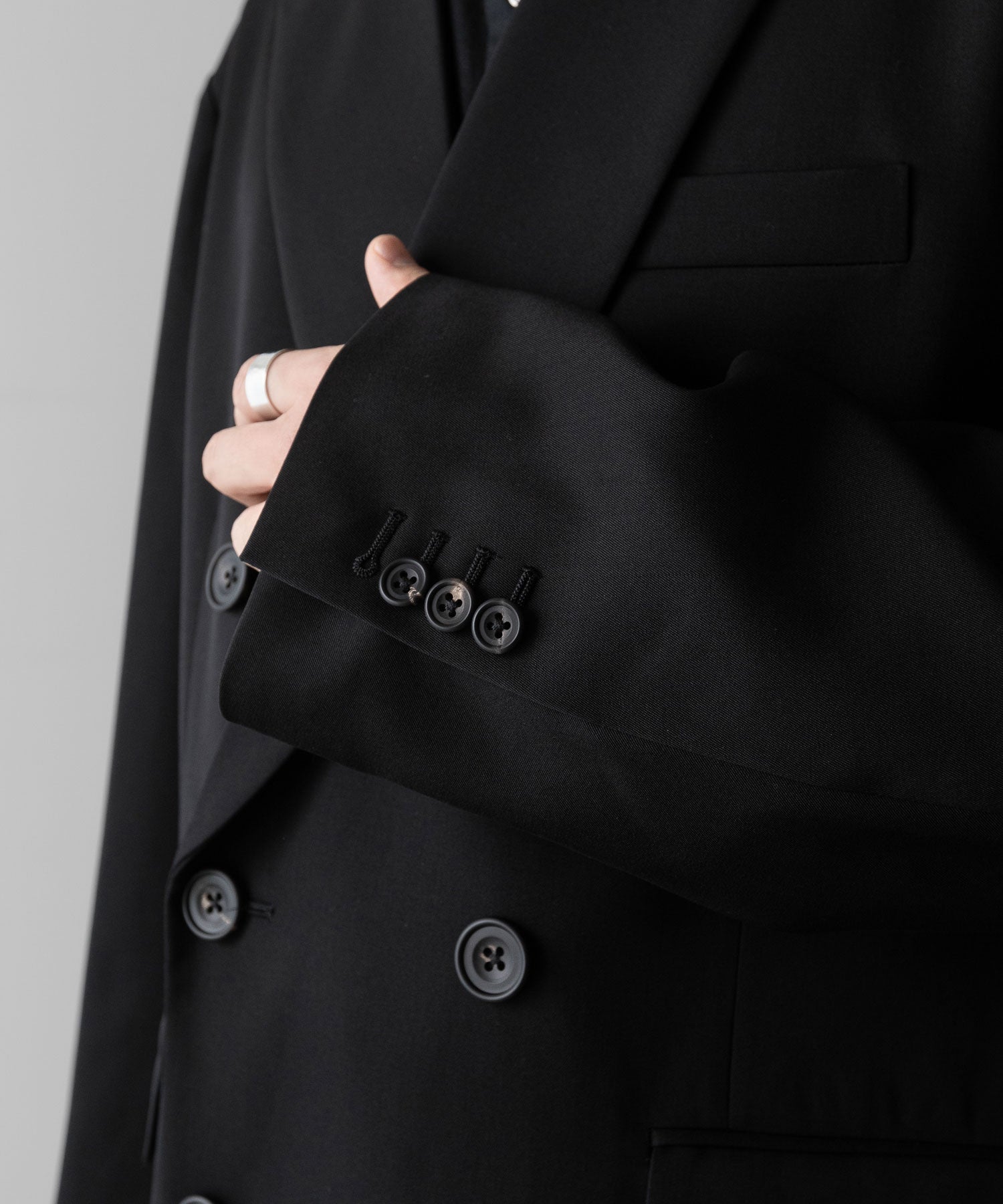 ssstein(シュタイン)のOVERSIZED DOUBLE BREASTED JACKET - BLACKの公式通販サイトsession福岡セレクトショップ