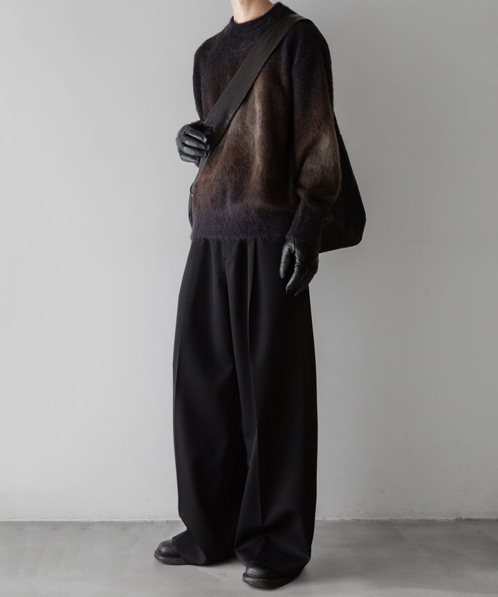 stein(シュタイン)の24SSコレクションGRADATION MOHAIR KNIT LSのCAMEL NAVY GRADATION公式通販サイトsession福岡セレクトショップ